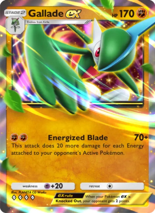 Gallade ex — Space-Time Smackdown card #095