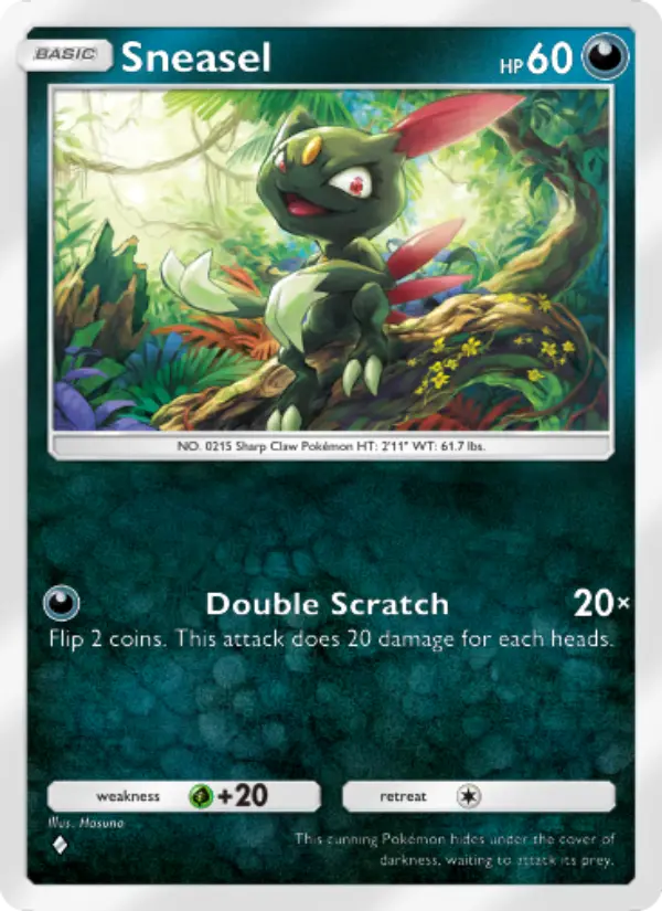Sneasel — Space-Time Smackdown card #098