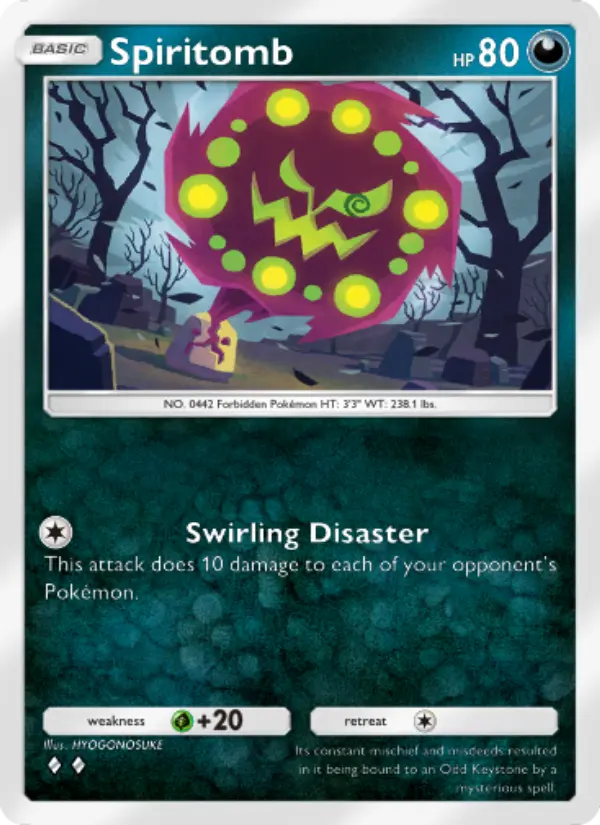 Spiritomb — Space-Time Smackdown card #104