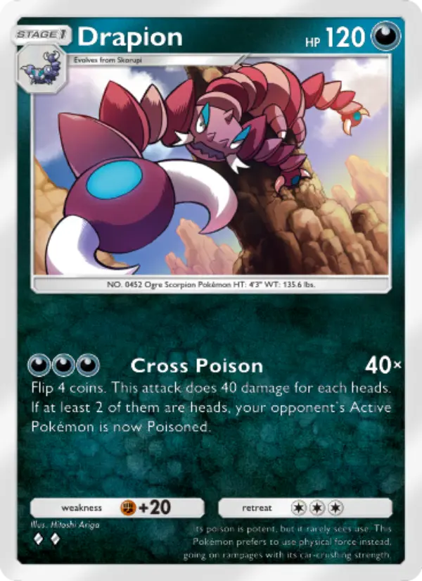 Drapion — Space-Time Smackdown card #106
