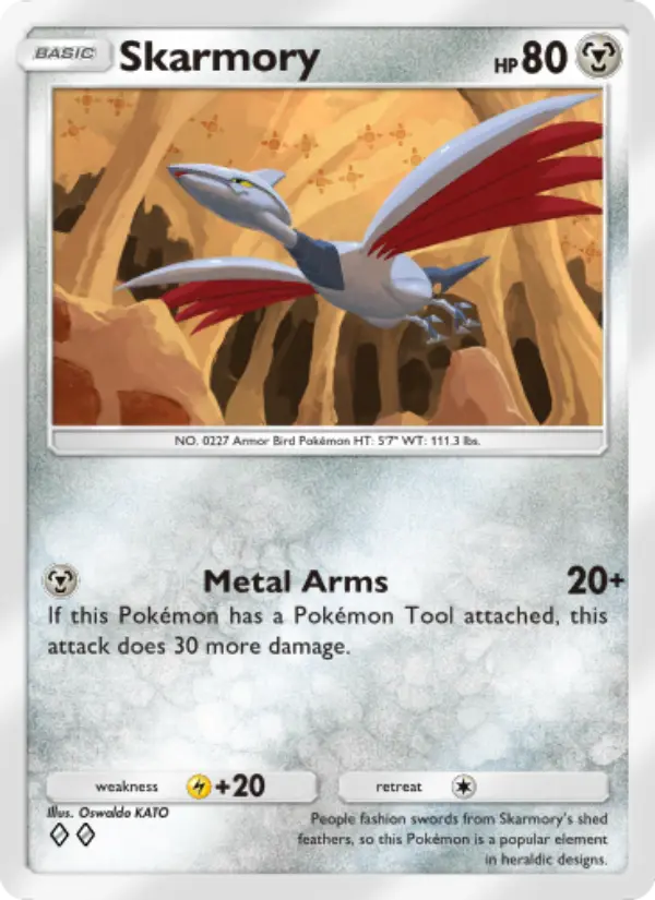 Skarmory — Space-Time Smackdown card #111