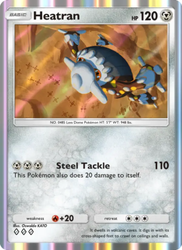 Heatran — Space-Time Smackdown card #120