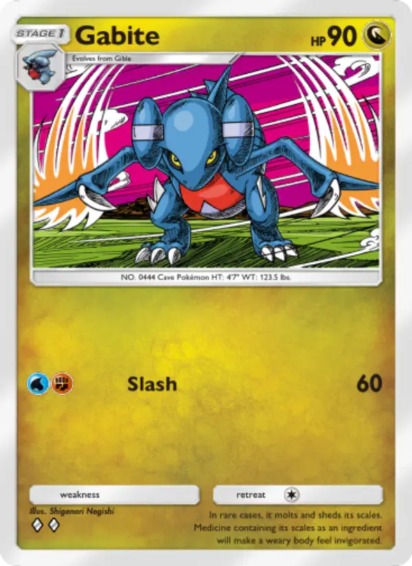Gabite — Space-Time Smackdown card #122