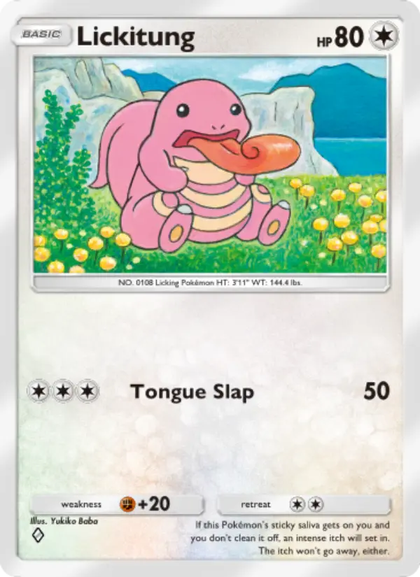 Lickitung — Space-Time Smackdown card #124