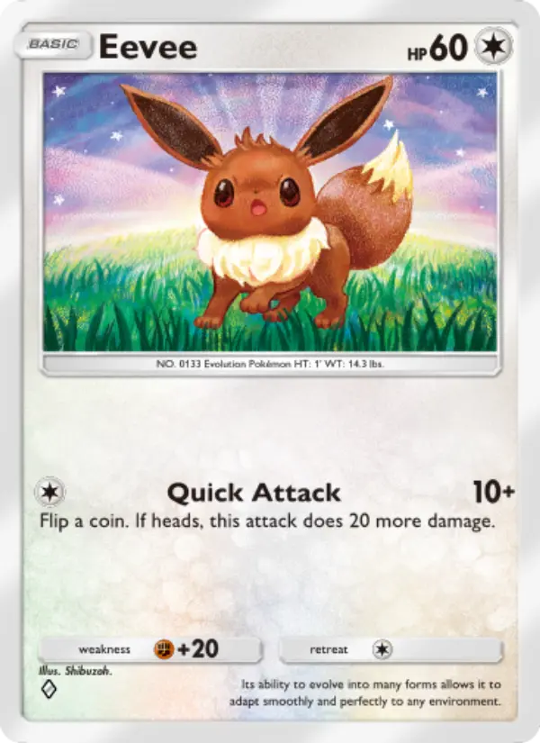 Eevee — Space-Time Smackdown card #126
