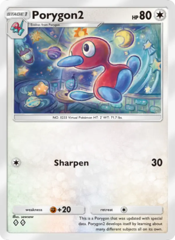 Porygon2 — Space-Time Smackdown card #128