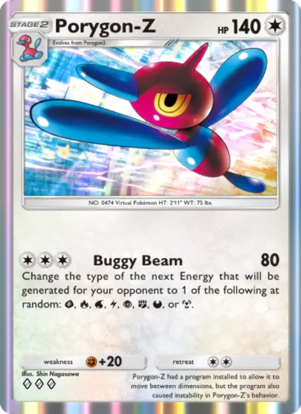 Porygon-Z — Space-Time Smackdown card #129