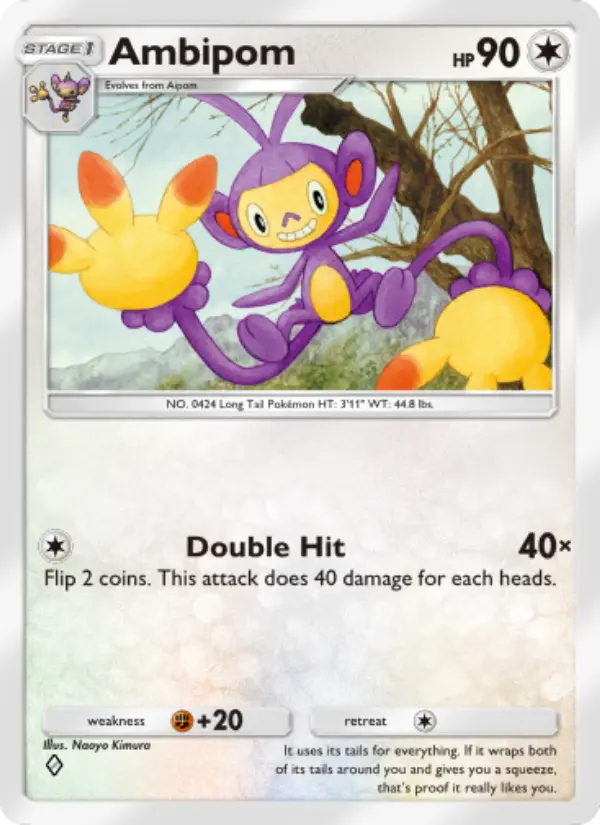 Ambipom — Space-Time Smackdown card #131