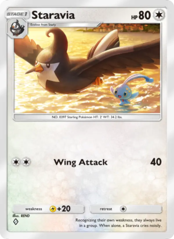 Staravia — Space-Time Smackdown card #133