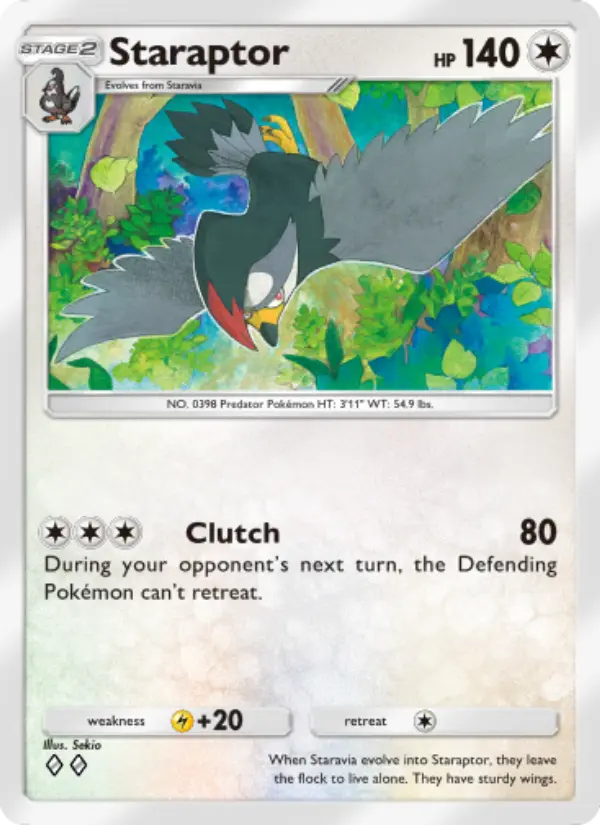 Staraptor — Space-Time Smackdown card #134