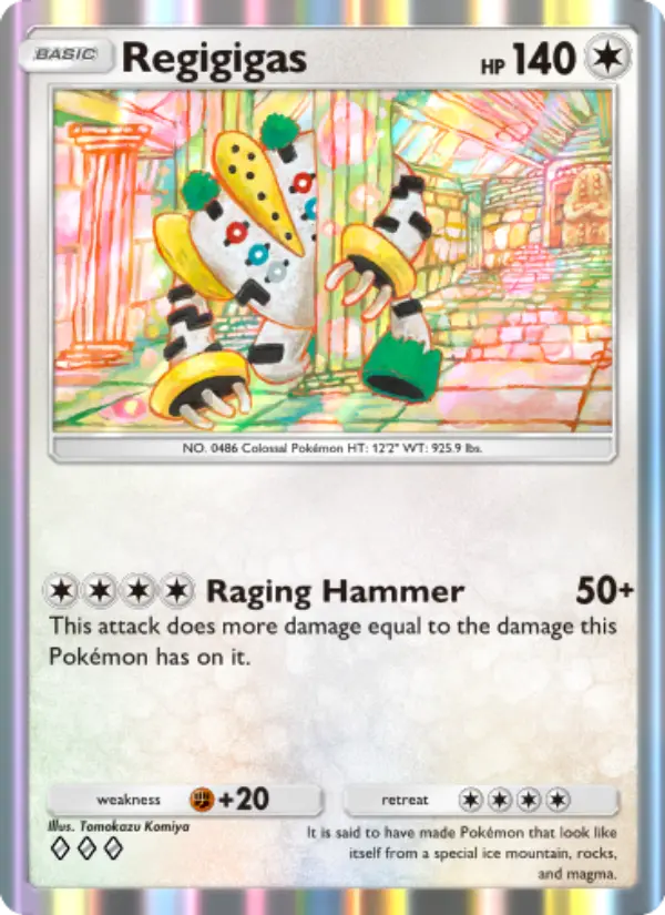 Regigigas — Space-Time Smackdown card #143