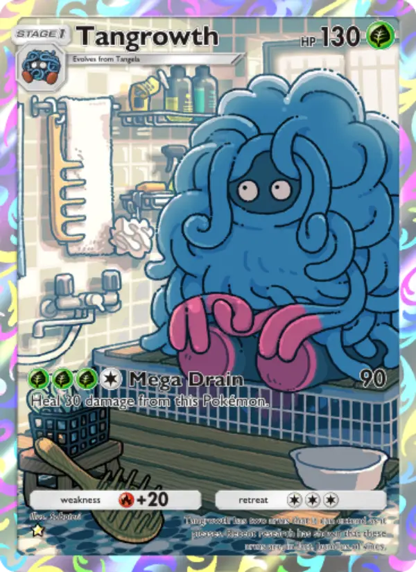 Tangrowth — Space-Time Smackdown card #156