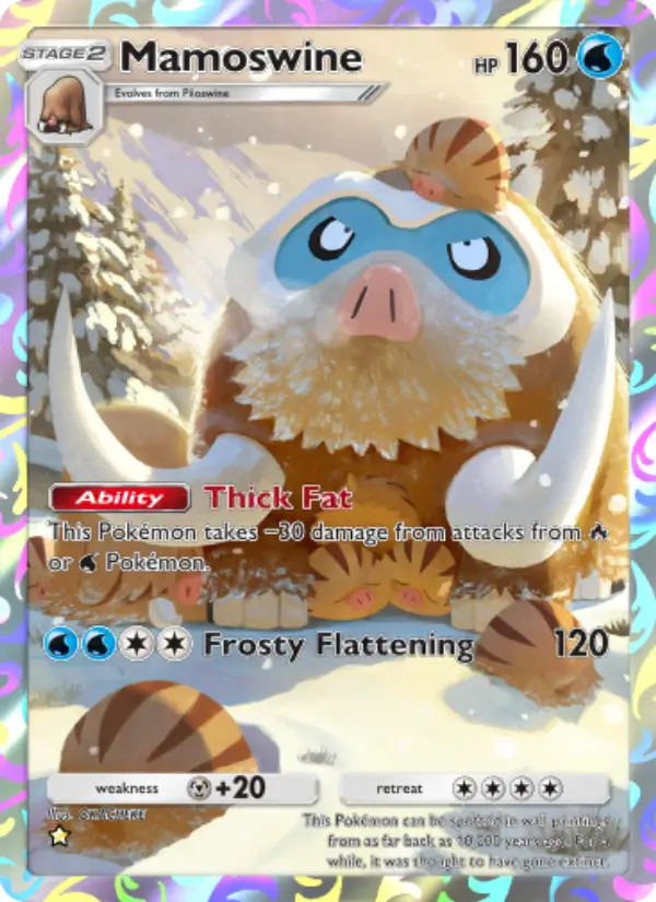 Mamoswine — Space-Time Smackdown card #160