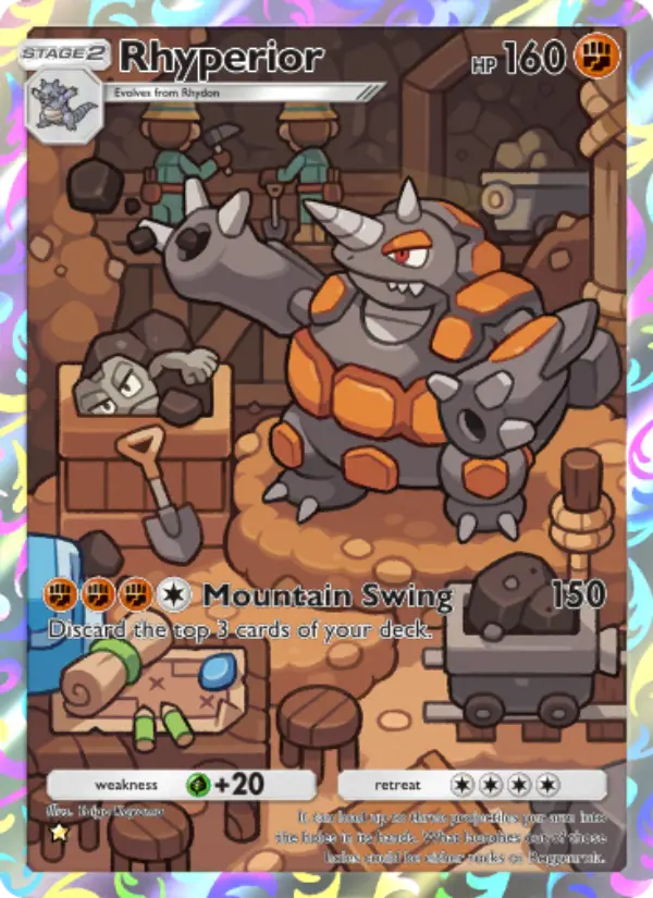 Rhyperior — Space-Time Smackdown card #169