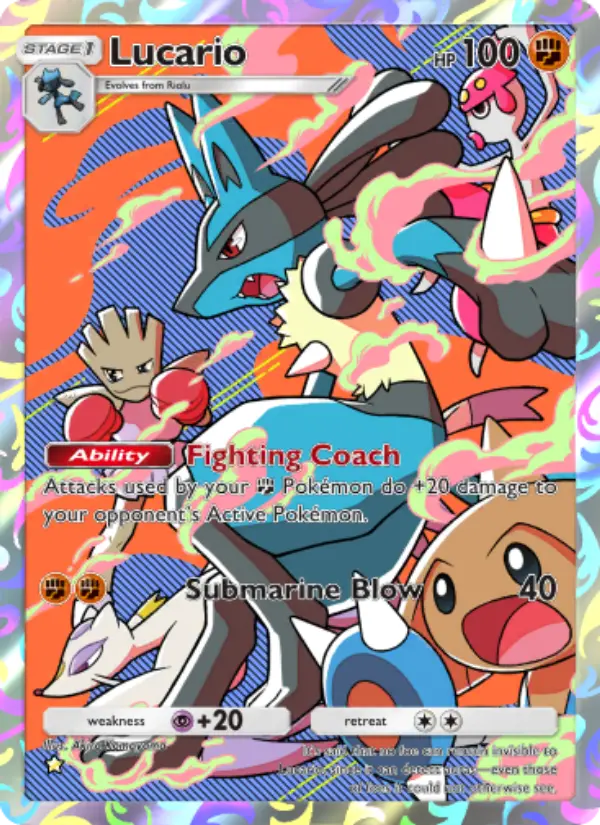 Lucario — Space-Time Smackdown card #170
