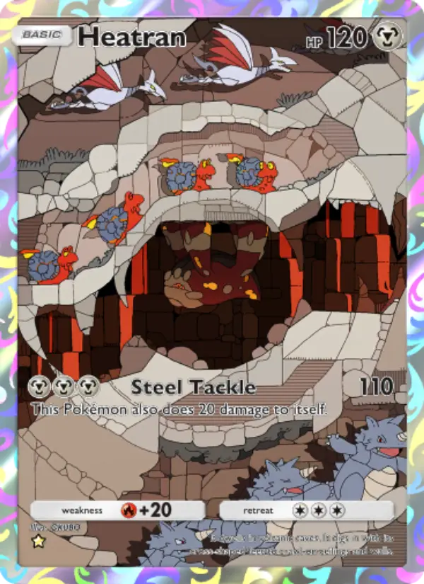 Heatran — Space-Time Smackdown card #174