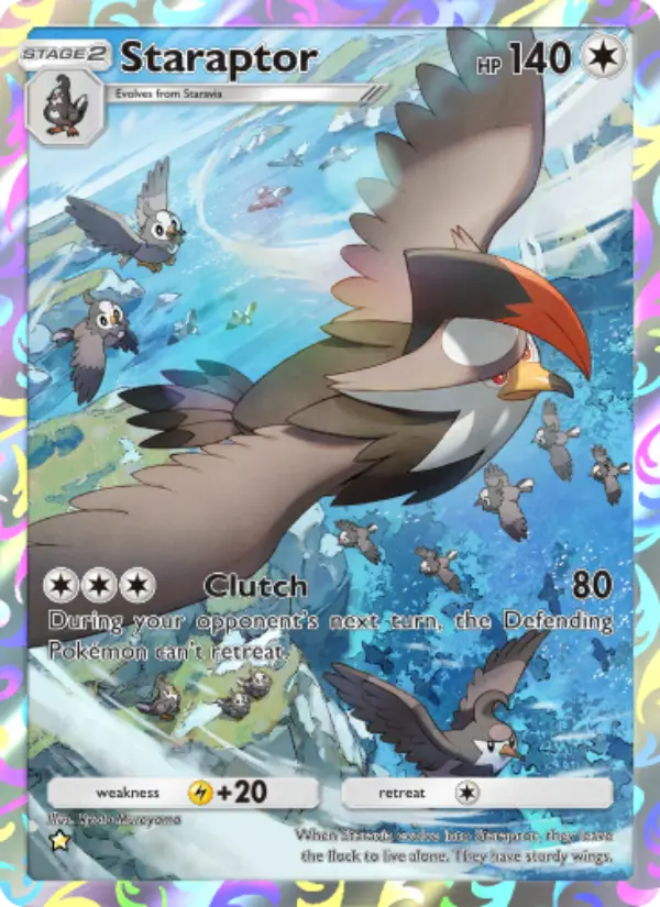 Staraptor — Space-Time Smackdown card #176