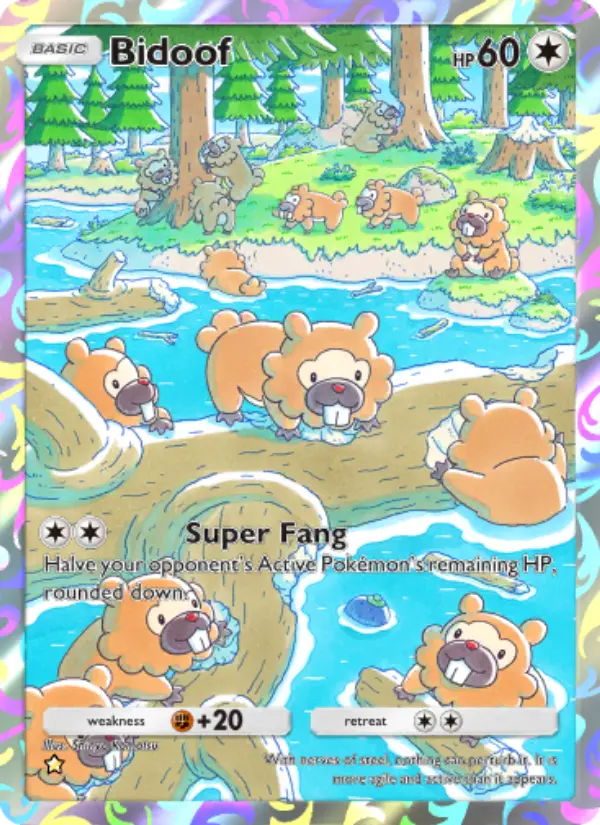 Bidoof — Space-Time Smackdown card #177