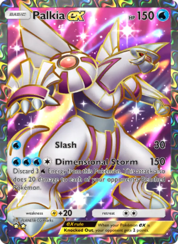 Palkia ex — Space-Time Smackdown card #182