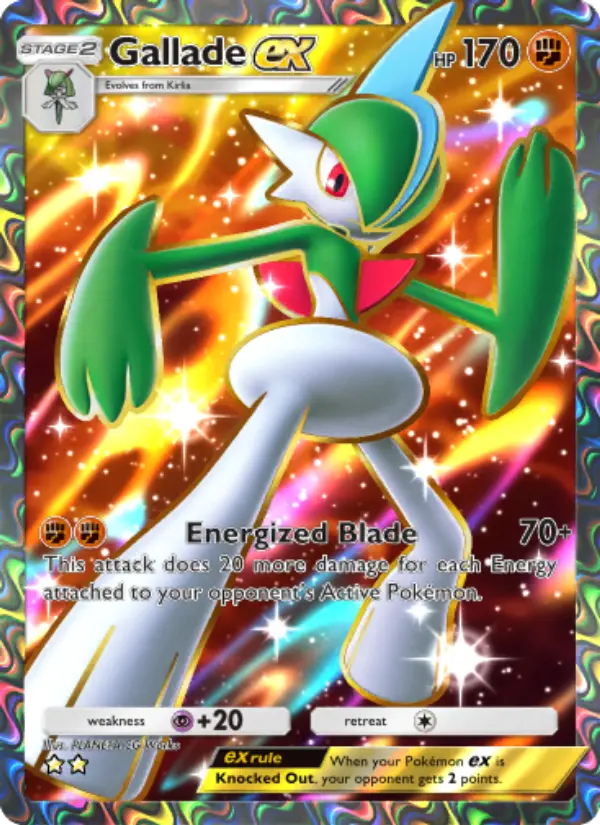 Gallade ex — Space-Time Smackdown card #185