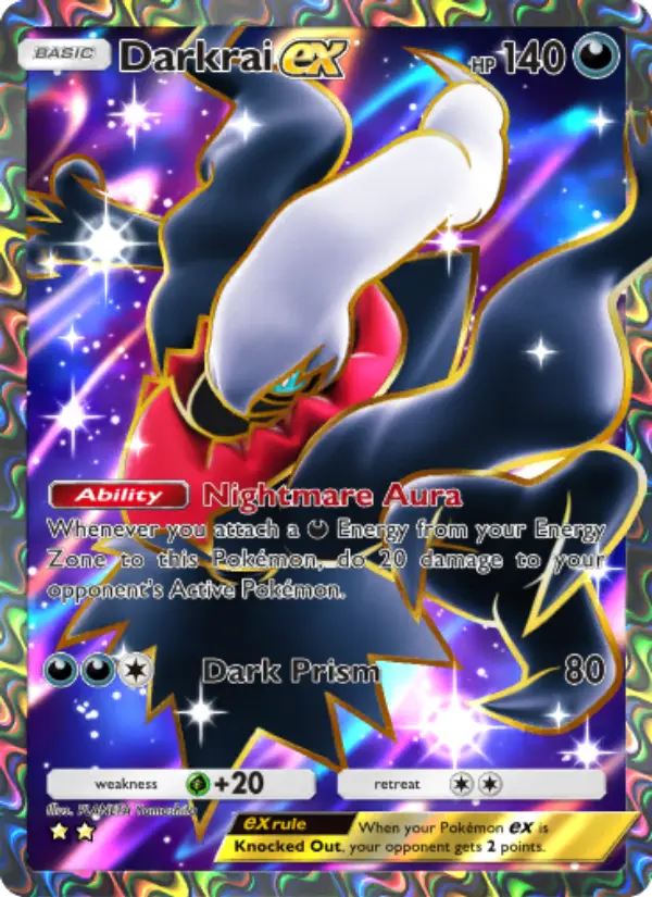 Darkrai ex — Space-Time Smackdown card #187