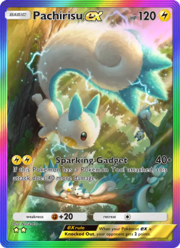 Pachirisu ex — Space-Time Smackdown card #198