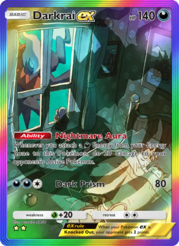 Darkrai ex — Space-Time Smackdown card #202