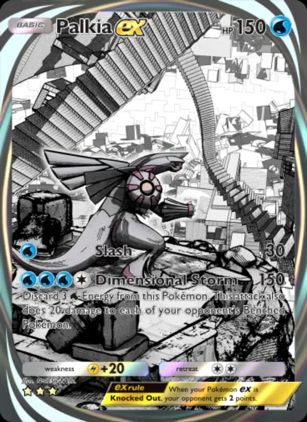 Palkia ex — Space-Time Smackdown card #204