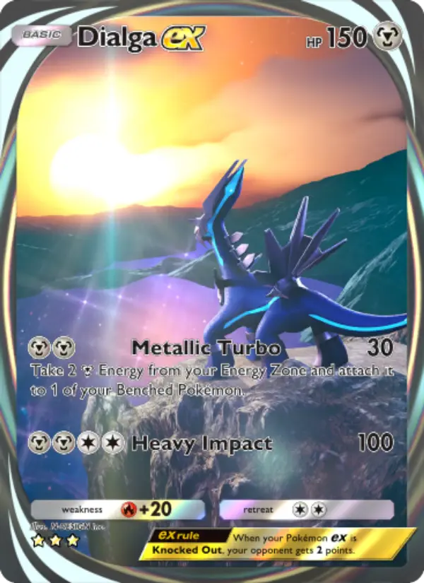 Dialga ex — Space-Time Smackdown card #205