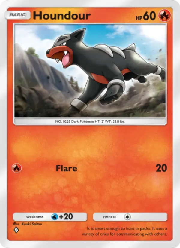 Houndour — Triumphant Light card #011