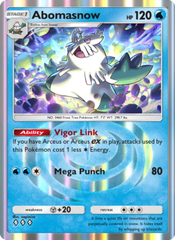 Abomasnow — Triumphant Light card #021