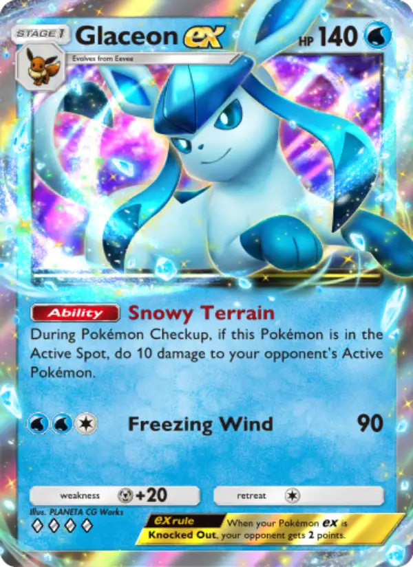 Glaceon ex — Triumphant Light card #022