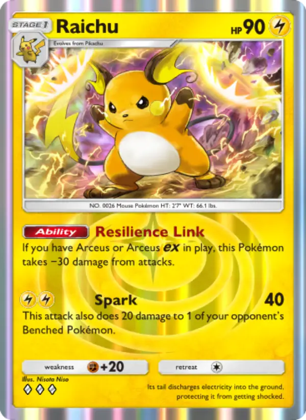 Raichu — Triumphant Light card #026