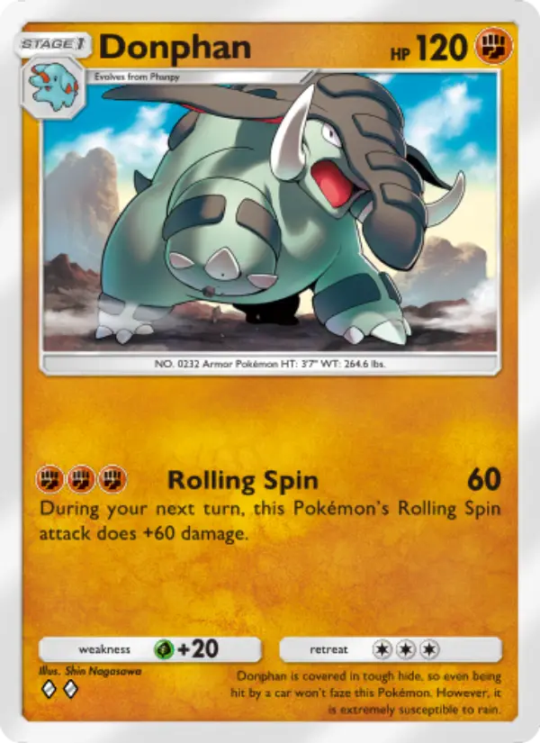 Donphan — Triumphant Light card #038