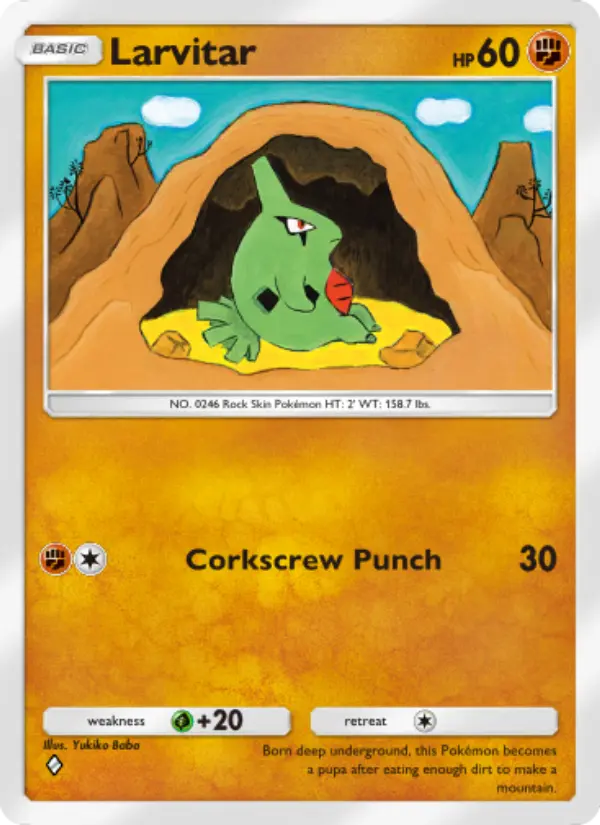 Larvitar — Triumphant Light card #039