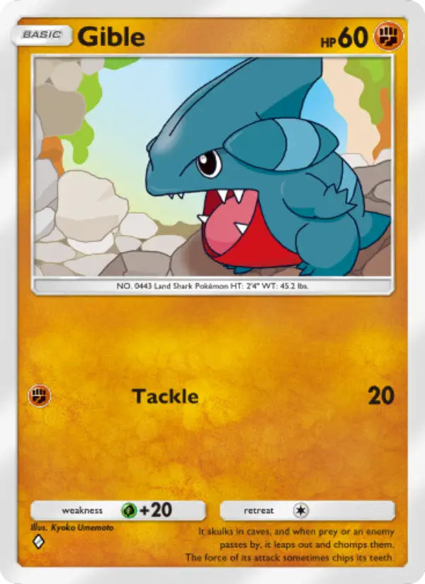 Gible — Triumphant Light card #045