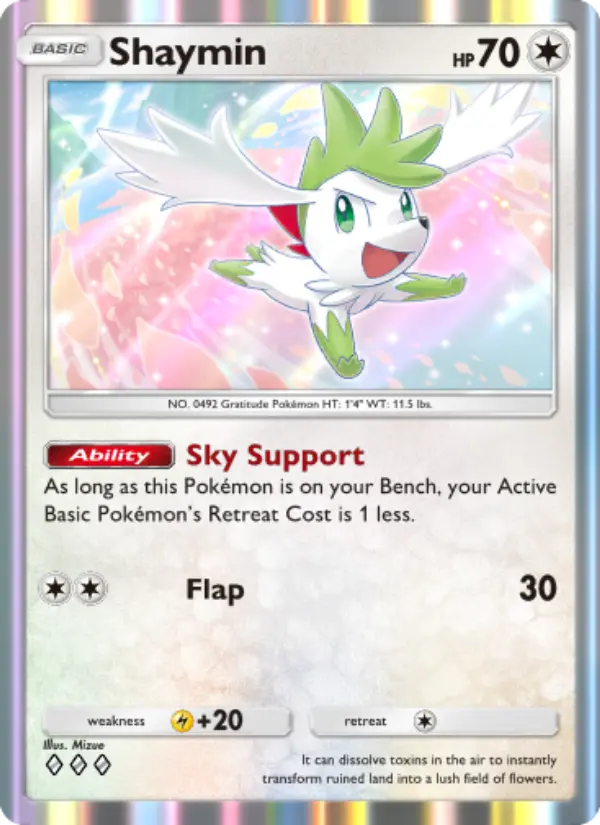Shaymin — Triumphant Light card #069