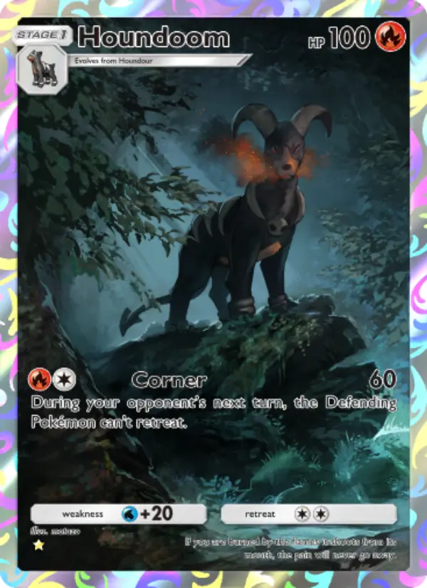 Houndoom — Triumphant Light card #076