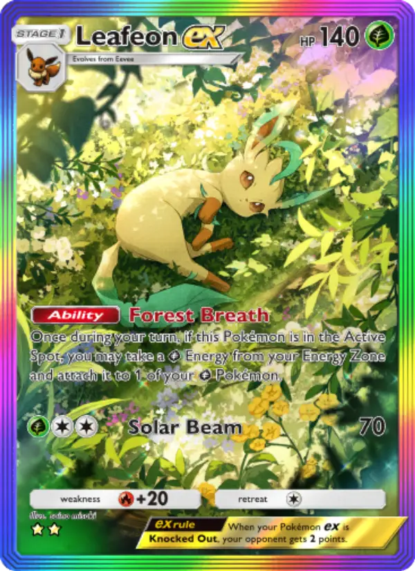 Leafeon ex — Triumphant Light card #091