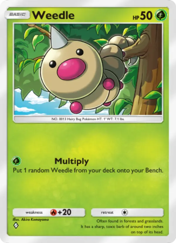 Weedle — Shining Revelry card #001