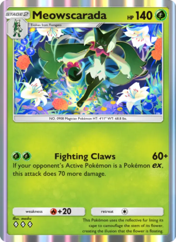 Meowscarada — Shining Revelry card #007