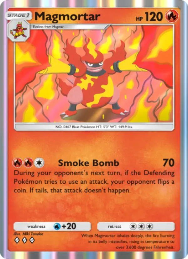 Magmortar — Shining Revelry card #012