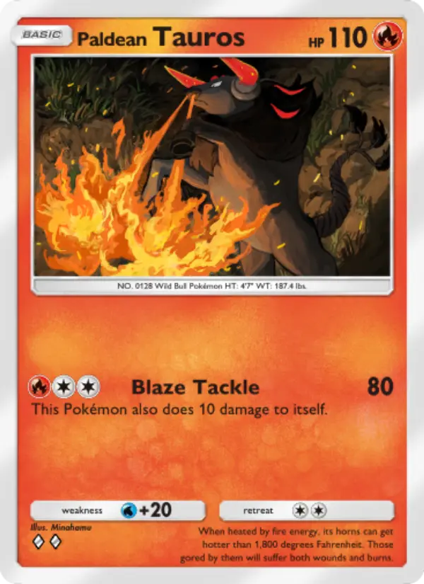 Paldean Tauros — Shining Revelry card #013