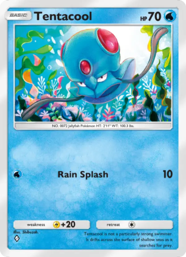 Tentacool — Shining Revelry card #014