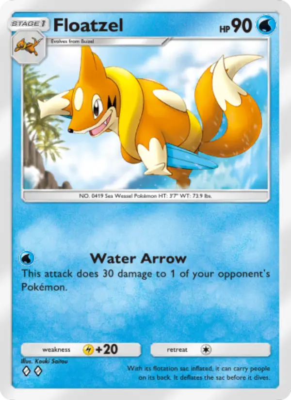 Floatzel — Shining Revelry card #017