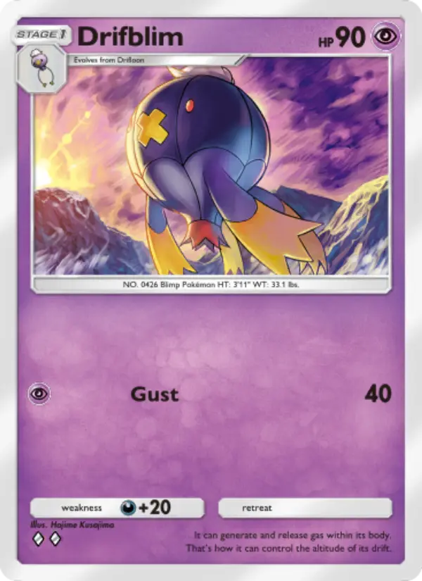 Drifblim — Shining Revelry card #034