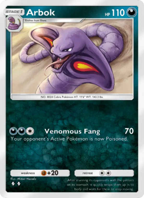 Arbok — Shining Revelry card #046