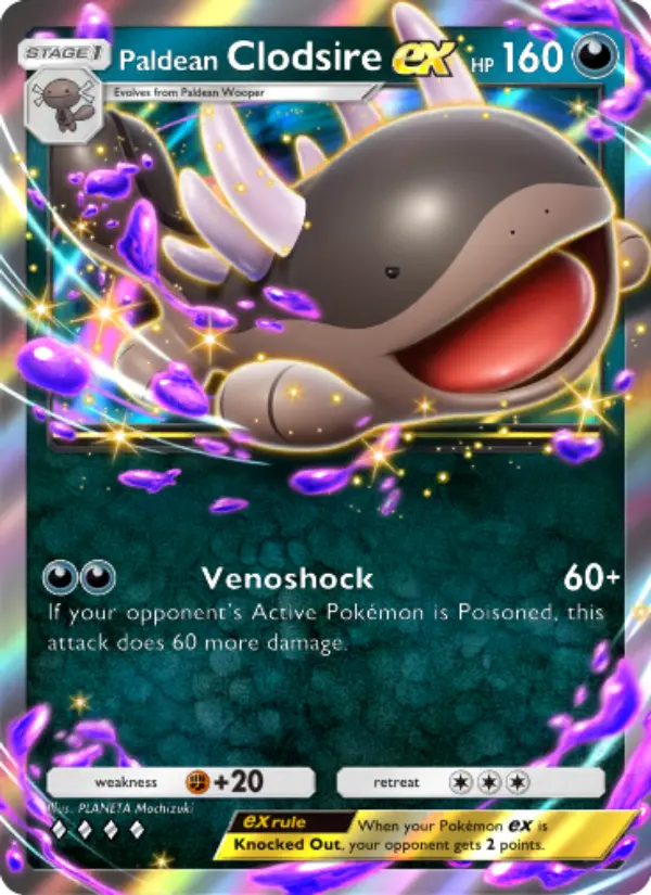 Paldean Clodsire ex — Shining Revelry card #048
