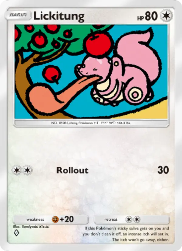 Lickitung — Shining Revelry card #062
