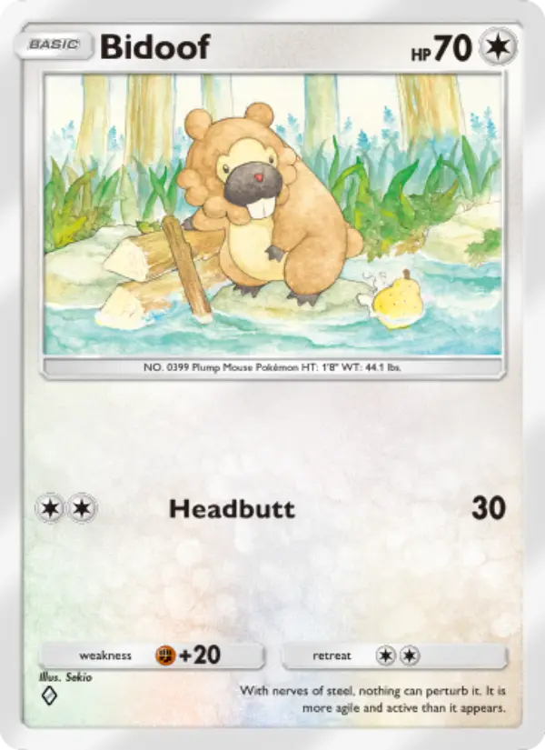 Bidoof — Shining Revelry card #064
